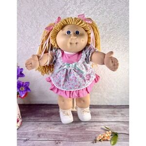 Cabbage Patch Kids Doll 16" Blonde Hair Blue Eyes Original Clothes Shoes 1978
